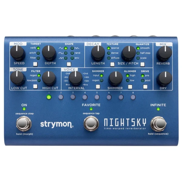 nightsky-2 Strymon | NightSky Time-Warped Reverberator | 合成殘響 × 時域變速器