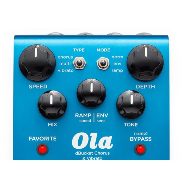 ola-knobs Strymon | Ola | dBucket 類比合唱 × Vibrato × 三動態模式