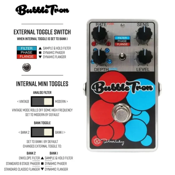 keeley_bubble-3 Keeley Electronics | Bubble Tron Dynamic Flanger Phaser 效果器|動態 Flanger、Phaser 與隨機濾波