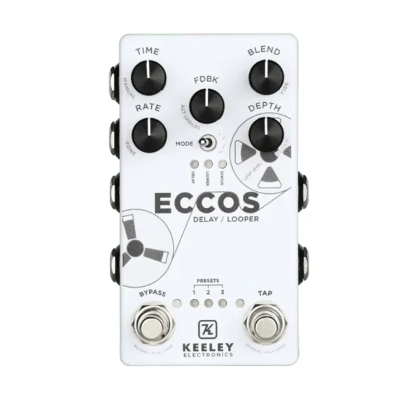 Keeley Electronics | ECCOS Delay Looper 延遲循環效果器｜真立體聲磁帶延遲與 Looper 工作站