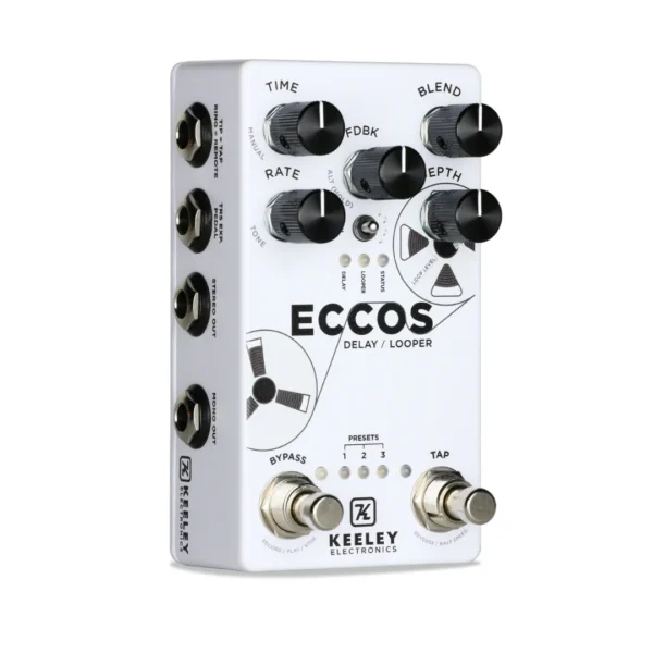 Keeley Electronics | ECCOS Delay Looper 延遲循環效果器｜真立體聲磁帶延遲與 Looper 工作站