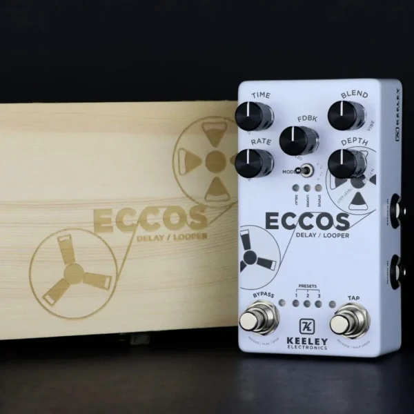 Keeley Electronics | ECCOS Delay Looper 延遲循環效果器｜真立體聲磁帶延遲與 Looper 工作站