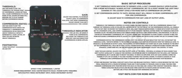 Keeley Electronics | Compressor GC-2 Limiting Amplifier 壓縮效果器｜錄音室等級透明壓縮與 Limiter 控制