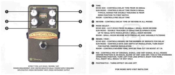keeley_sun-4 Keeley Electronics | Memphis Sun Lo-Fi Reverb Echo and Double-Tracker|復古房間殘響與 Slapback 雙軌回聲
