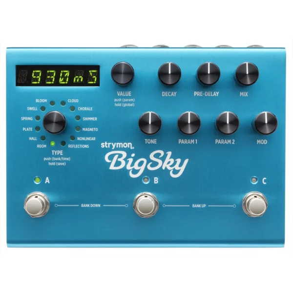 bigsky-1 Strymon | BigSky Reverb | 12 種工作室殘響引擎