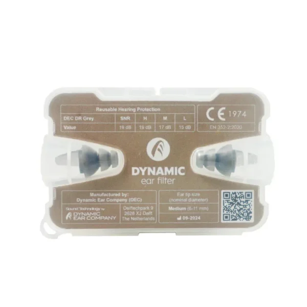 Dynamic Ear Filter | 日常泛用降噪耳塞 (-20dB) 輕量包裝版本