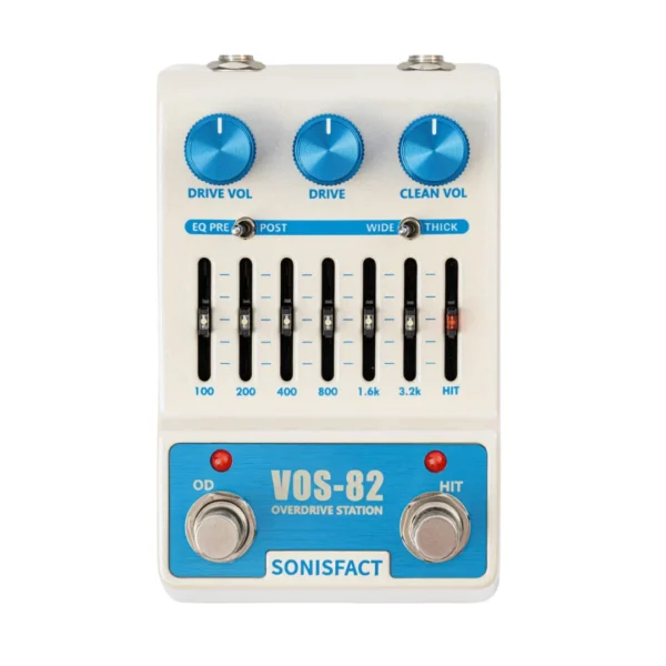 vos82-1 Sonisfact | VOS-82 | 雙模式破音 與 6 段 EQ 控制