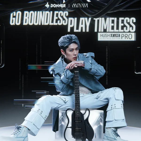 【預購】 Donner | HUSH X LIVE PRO GUITAR X MIYAVI 電吉他｜MIYAVI 聯名 Headless 特別版