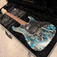 IMG_7830 James Tyler USA Studio Elite HD-P Black & Blue Shmear 美廠電吉他