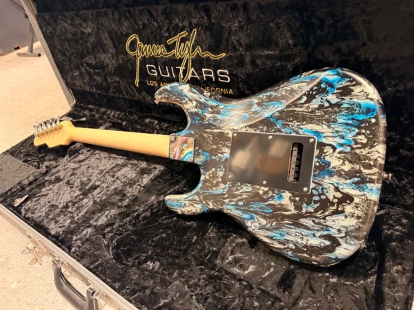 IMG_7832 James Tyler USA Studio Elite HD-P Black & Blue Shmear 美廠電吉他